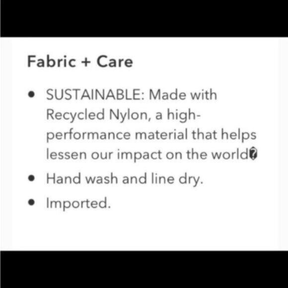 Athleta Square Neck Bra Cup Swim Tankini Top UPF +50 Beach Vacation Blue 32 D/DD - Picture 10 of 10